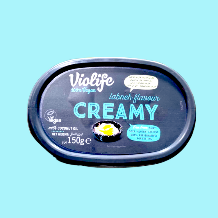 لبنة نباتية كريمية بطعم لبنة من Violife – 150 جم من الطعم والنقاء النباتي