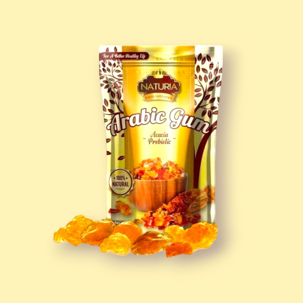 صمغ عربي بودر اصلي 100% طبيعي
