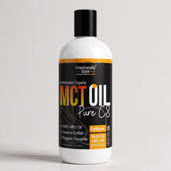 زيت ام سي تى Mct c8 Oil من Intentionally Bare 473 مل