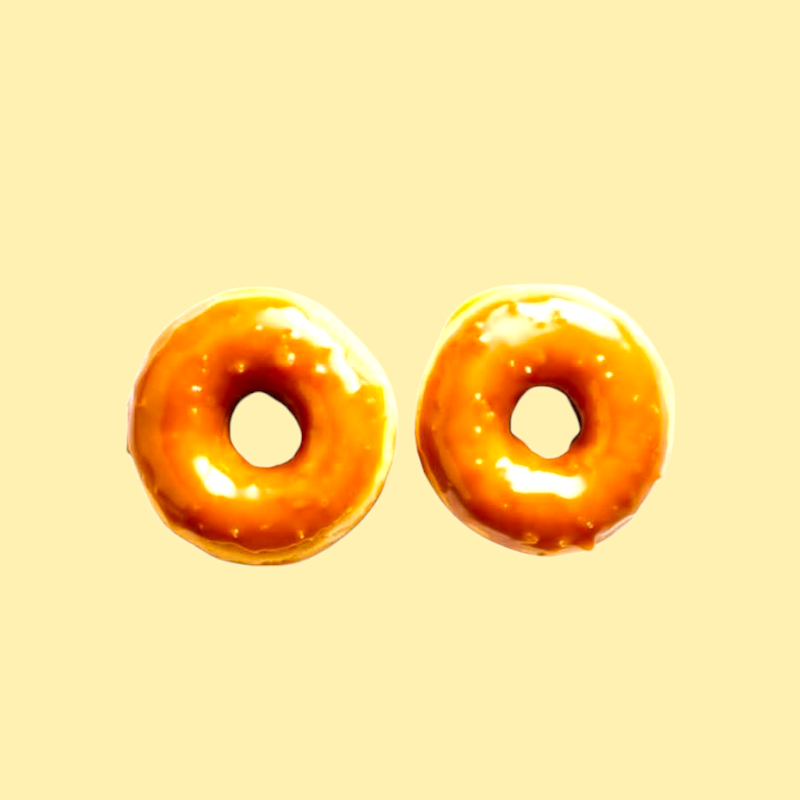 دوناتس كراميل خالية من الجلوتين - قطعة