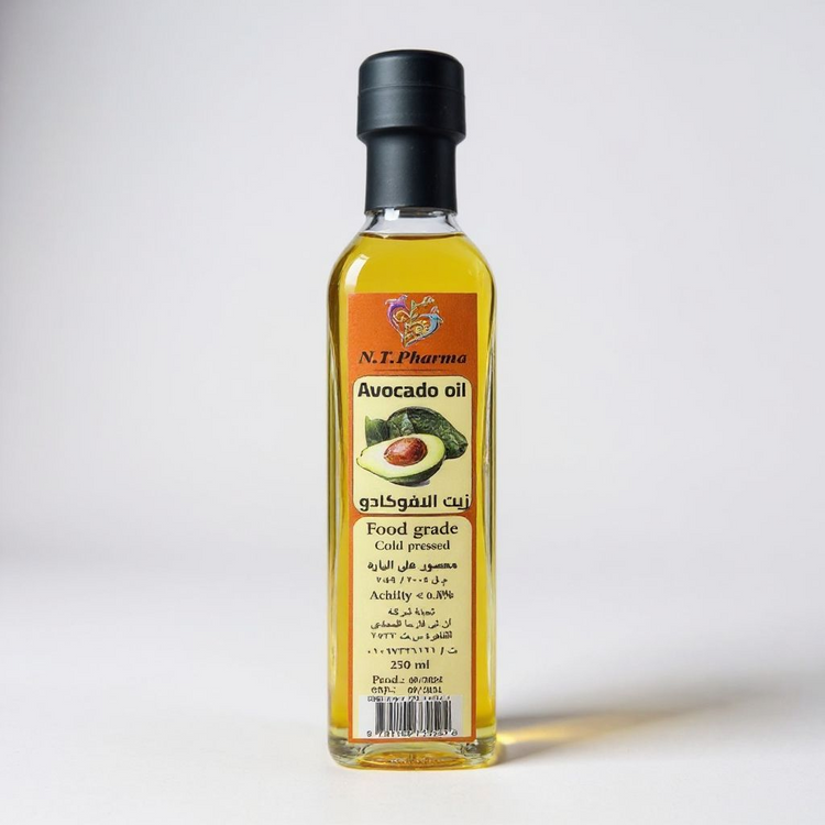 زيت افوكادو البكر الممتاز – معصور على البارد من N.T Pharma (250 مل)
