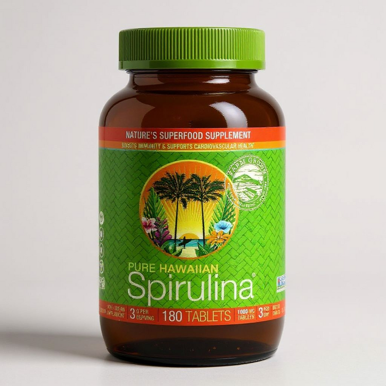 نوتريكس هاواي, سبيرولينا نقية Hawaiian Spirulina، عدد 180قرص