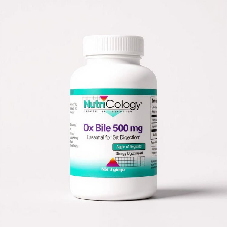 Nutricology Ox Bile 500 mg – دعم للهضم والكبد والمرارة (100 كبسولة)