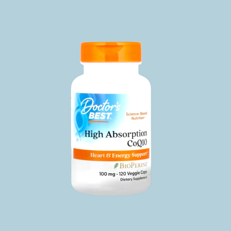 كو إنزيم Q10 من Doctor's Best – دعم القلب والطاقة – 100 مجم – 120 كبسولة