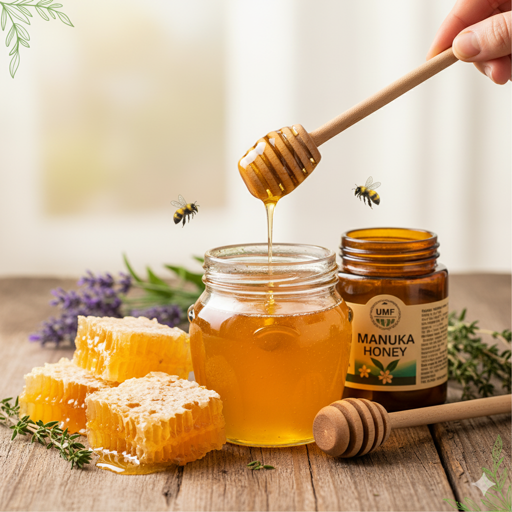 أفضل أنواع العسل وفوائده الصحية - دليل شامل Manuka Honey Benefits