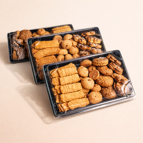 علبة السعادة  مشكل هيلثي كحك وبسكوت العيد 500 جم بالعسل