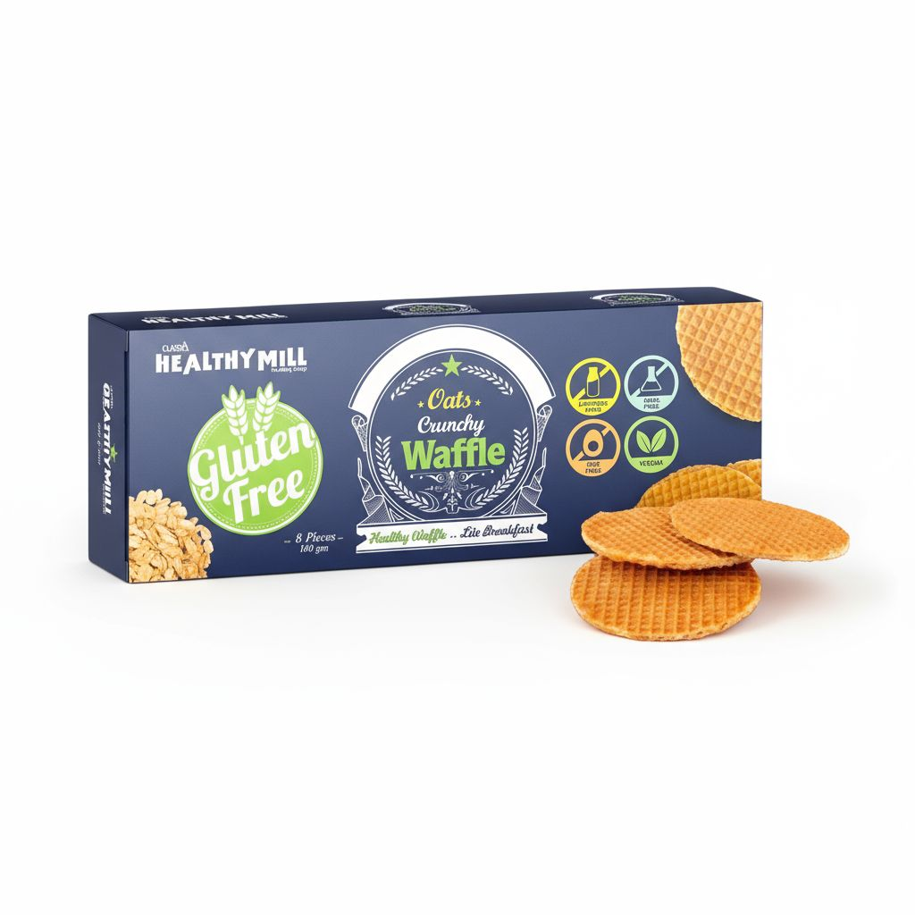 وافل نباتي مقرمش خالي من الجلوتين 160 جرام