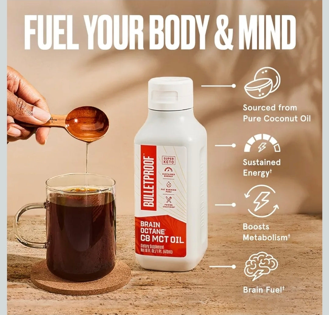 زيت ام سي تى MCT C8 OIL  بولت بروف اوكتان