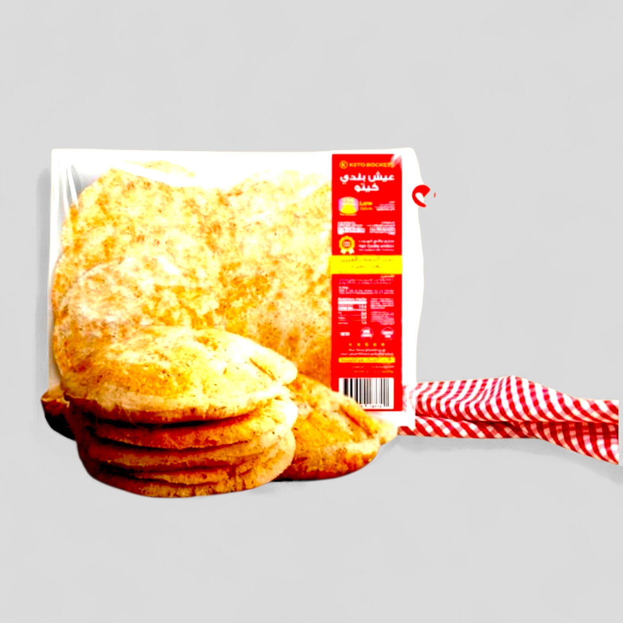 خبز بلدي كيتو من كيتو روكيتس – الطعم الأصيل بأسلوب صحي (6 أرغفة)