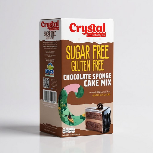 خليط كيك شوكولاتة من كريستال – خالي من الجلوتين والسكر