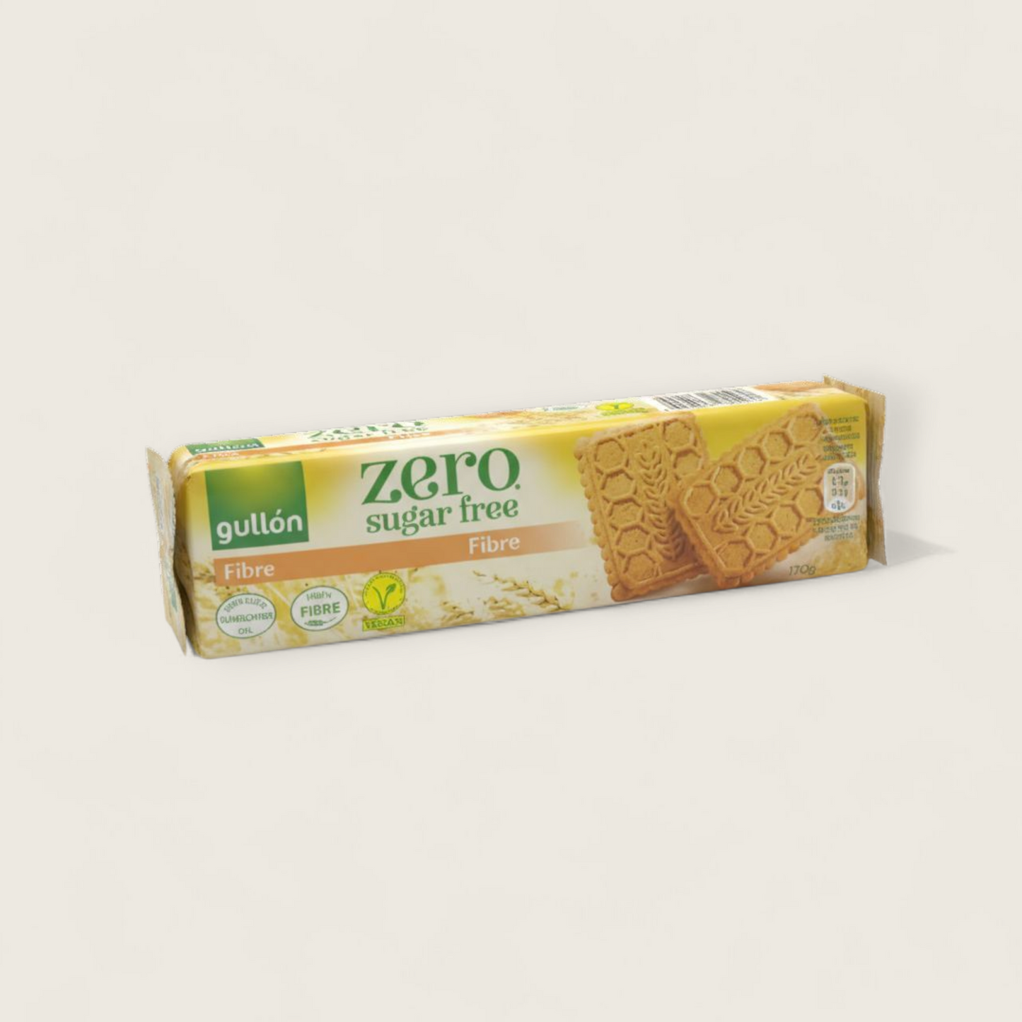 🟤 Gullón Zero Sugar Free Fibre Biscuits – بسكويت جالون فايبر بدون سكر 170 جرام
