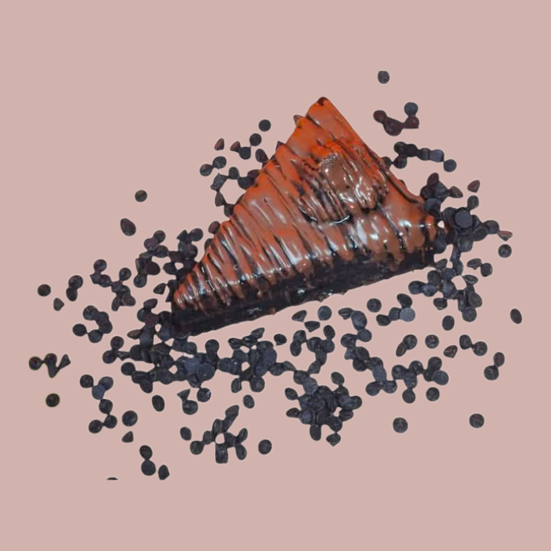 فادج شيكولاتة ونوتيلا خالي من الجلوتين واللبن - قطعة