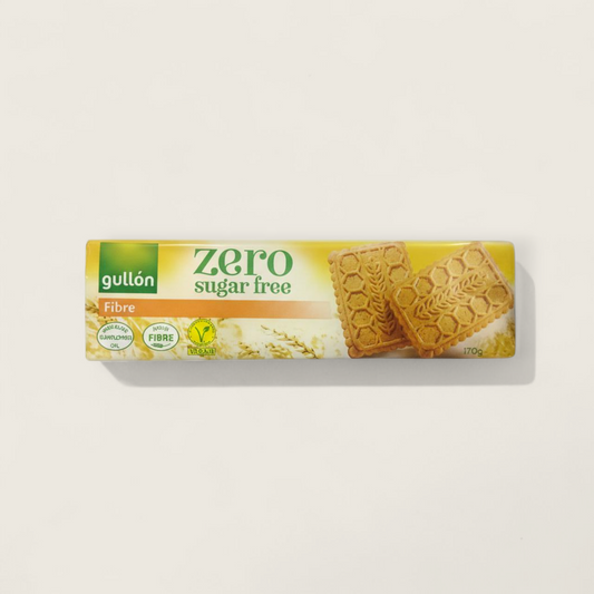 🟤 Gullón Zero Sugar Free Fibre Biscuits – بسكويت جالون فايبر بدون سكر 170 جرام