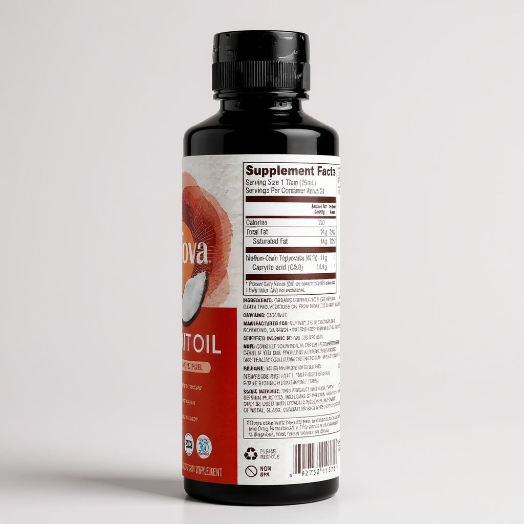 زيت ام سي تى Mct c8 Oil من نوتيفا 355مل