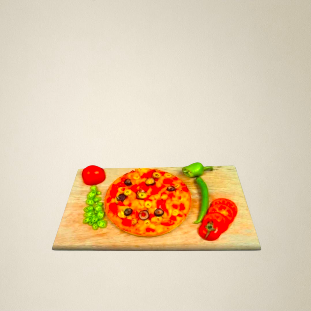 ميني بيتزا خضار - 4 قطع