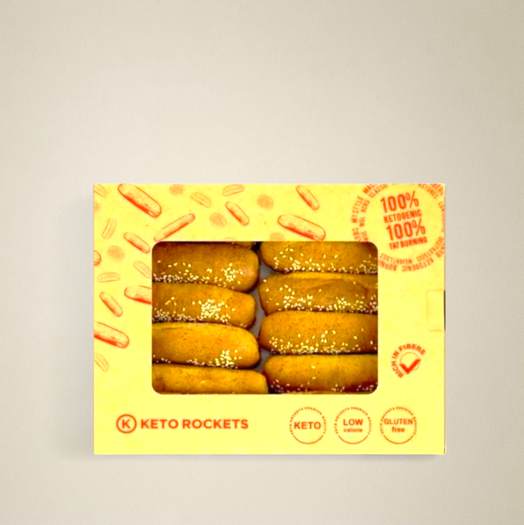 ميني بيتي بان كيتو من كيتو روكيتس – خبز صحي ولذيذ بـ 12 قطعة