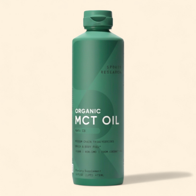 زيت MCT C8 oil  من سبورتس ريسيرش 473 مل