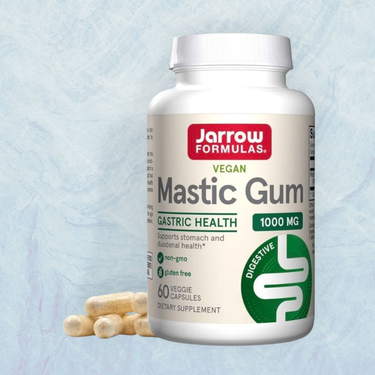 جارو فورميلاز‏, علكة مستكة، 1000 ملجم، 60 كبسولة نباتية (500 ملجم لكل كبسولة)