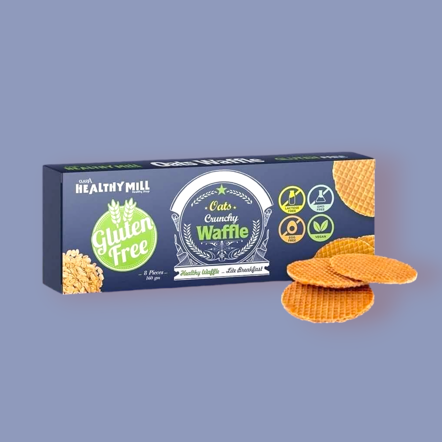 وافل نباتي مقرمش خالي من الجلوتين 160 جرام