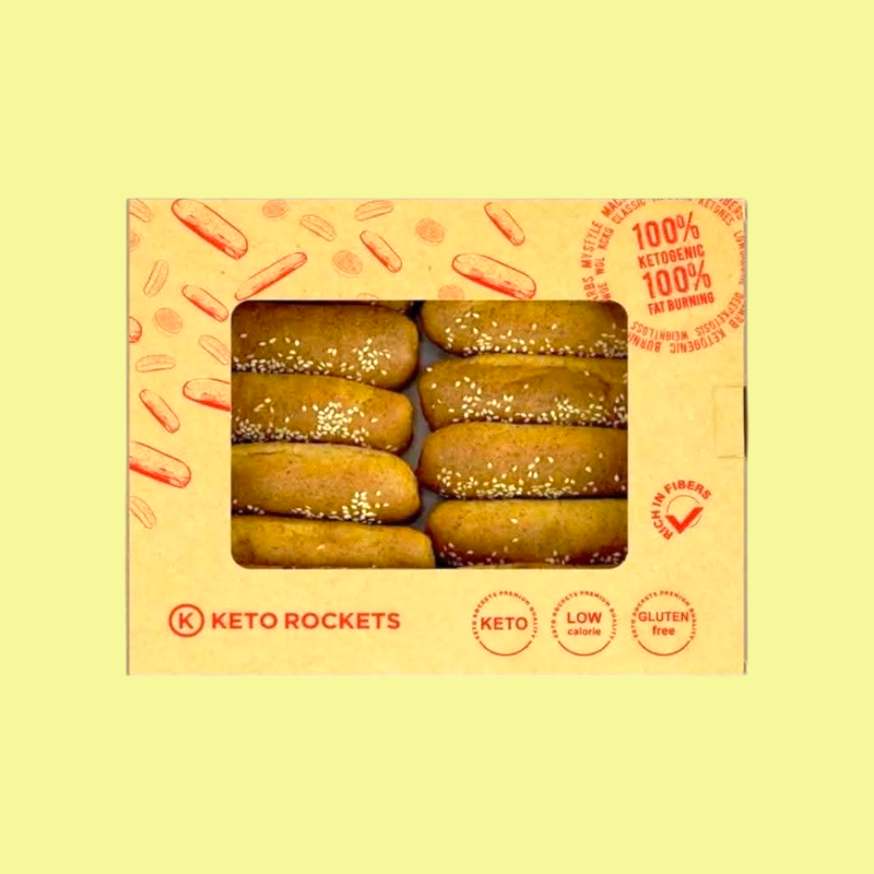 ميني بيتي بان كيتو من كيتو روكيتس – خبز صحي ولذيذ بـ 12 قطعة