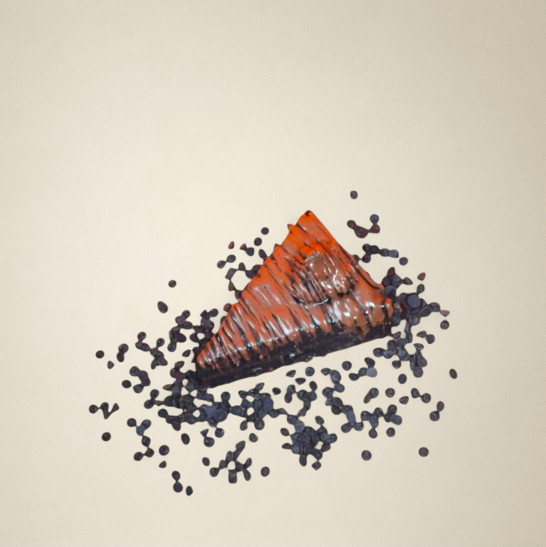 فادج شيكولاتة ونوتيلا خالي من الجلوتين واللبن - قطعة