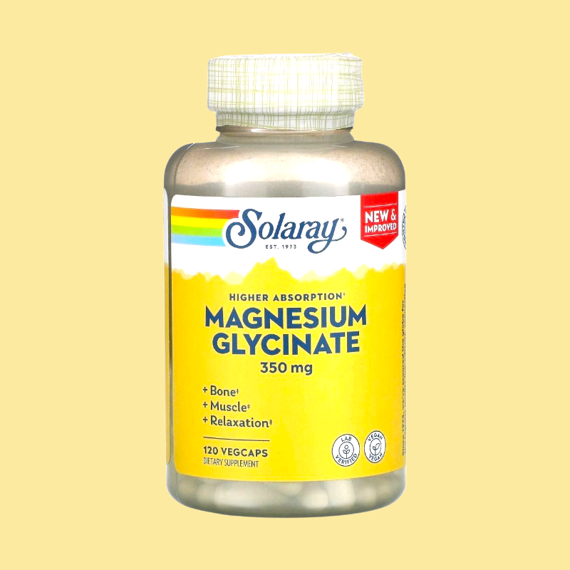 سولاراي‏, جليسينات المغنيسيوم عالية الامتصاص، 350 ملجم، 120 كبسولة نباتية