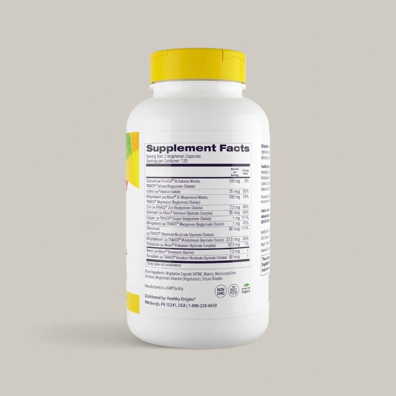 معادن متعددة مخلبية من هيلثي اوريجين 120 ك (كليتد ملتى منيرال )