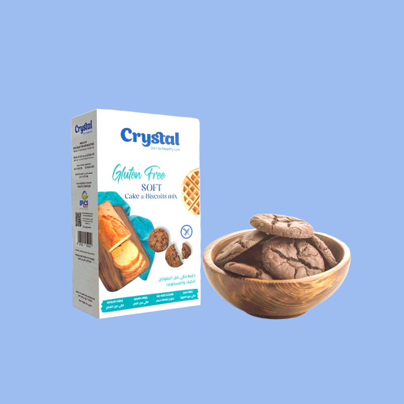 خليط الكيك والبسكوت الخالى من الجلوتين من كريستال