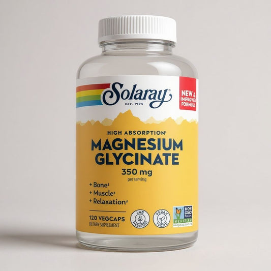 سولاراي‏, جليسينات المغنيسيوم عالية الامتصاص، 350 ملجم، 120 كبسولة نباتية