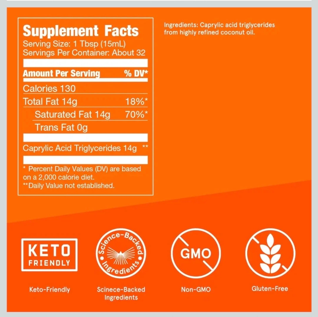 زيت ام سي تى MCT C8 OIL  بولت بروف اوكتان