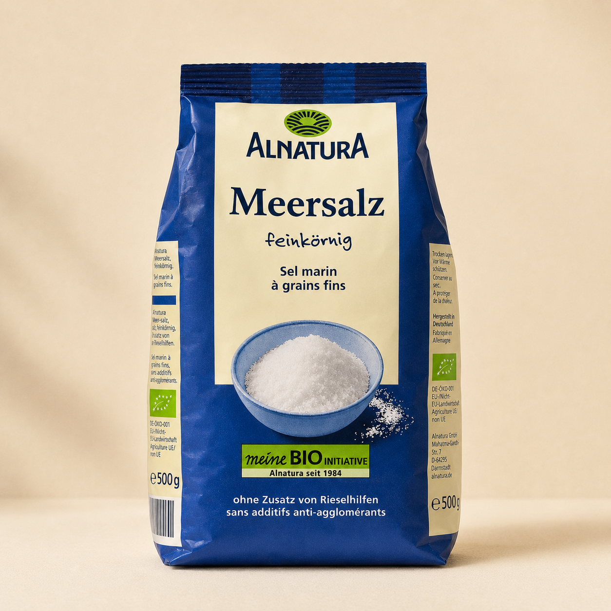 ملح بحرى عضوى من الناتورا الالمانى 500 جرام